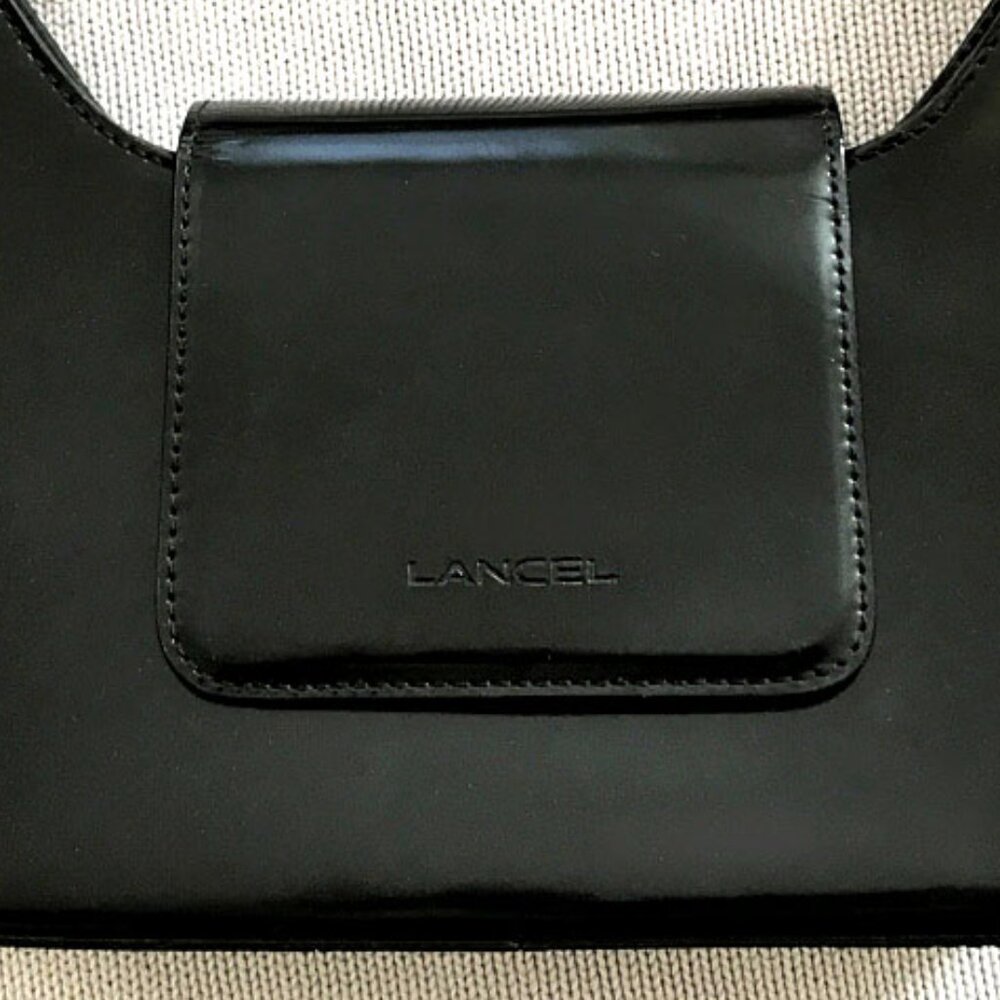 LANCEL PARIS Patent Leather Sixtine Top Handle Bag - Picture 2 of 4